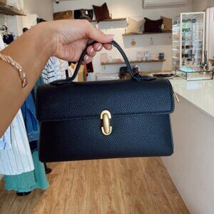 Black Top Handle Mini Shoulder Bag – Chic Everyday Purse